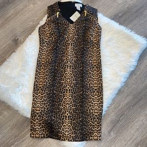 Carmen Marc Valvo Leopard Print Dress